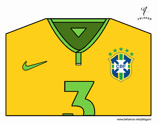 Camiseta del mundial de fútbol 2014 de Brasil