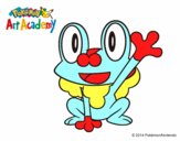 Froakie saludando