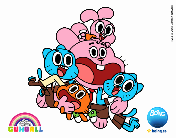 Gumball y amigos contentos