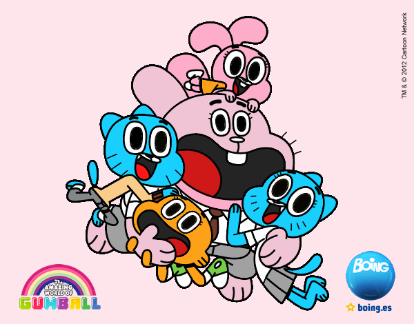 Gumball y amigos contentos