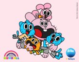 Gumball y amigos contentos