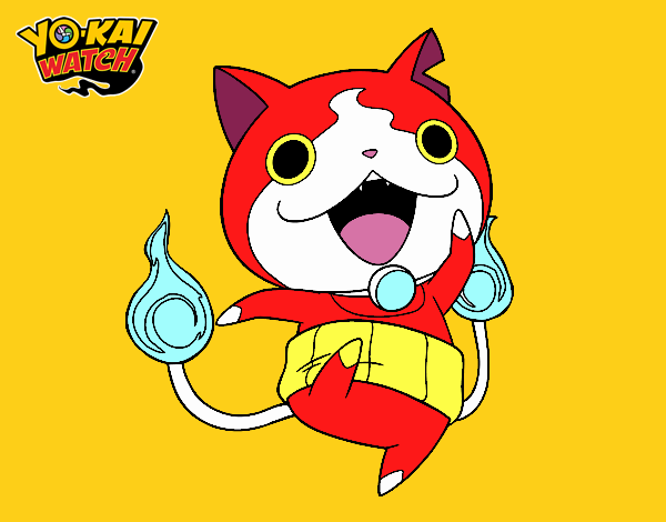 Jibanyan saltando