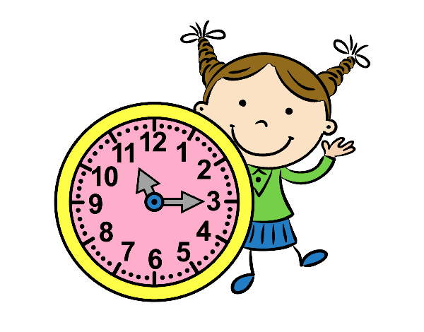 Dibujo de Niña con reloj pintado por en Dibujos.net el día 16-12-20 a las 14:04:07. Imprime, pinta o colorea tus propios dibujos!