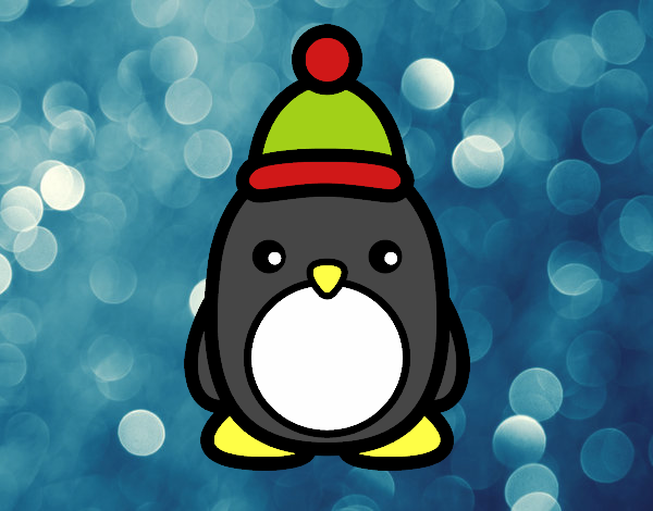 Pingüino navideño