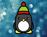 Pingüino navideño