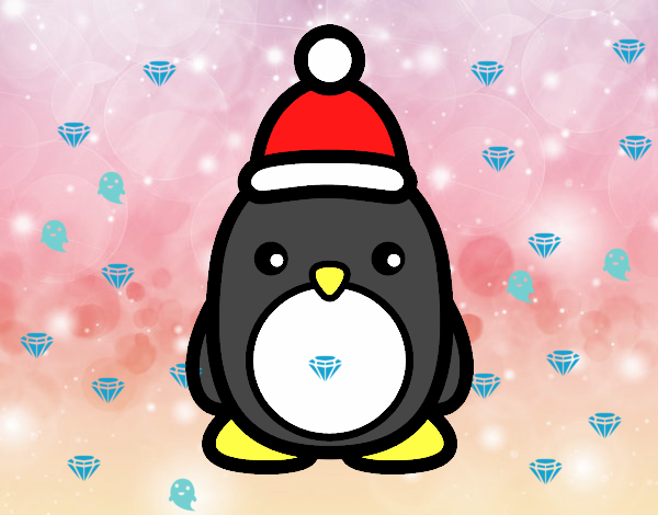 Pingüino navideño