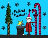 Postal Felices Fiestas