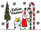 Postal Felices Fiestas