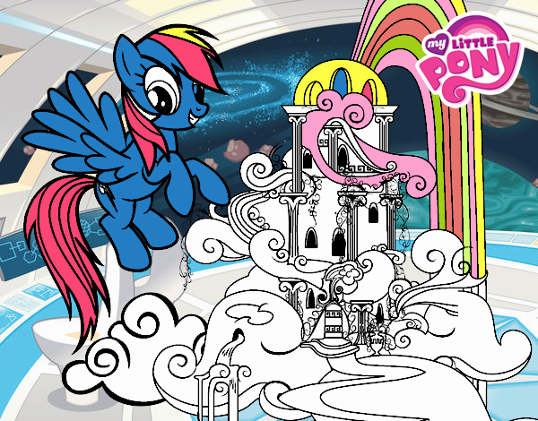 Rainbow Dash en su palacio