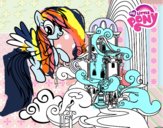 Rainbow Dash en su palacio