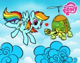 Rainbow Dash y la tortuga tanque