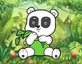 Un oso panda