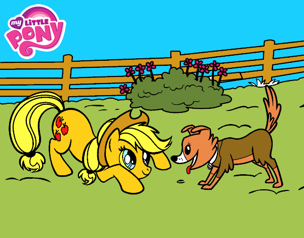 Applejack y Winona