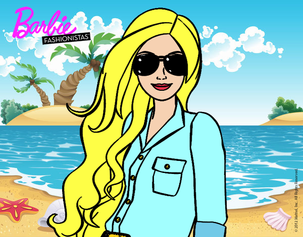 Barbie con gafas de sol