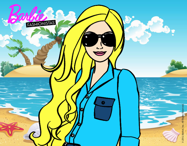 Barbie con gafas de sol