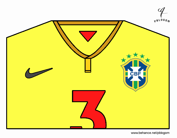 Camiseta del mundial de fútbol 2014 de Brasil