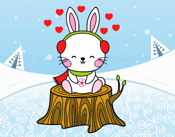 copito de nieve el conejo navideño 