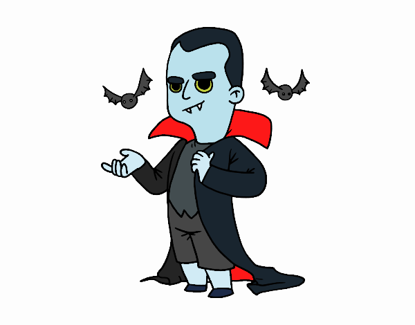 Disfraz de vampiro de Halloween