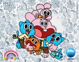 Gumball y amigos contentos