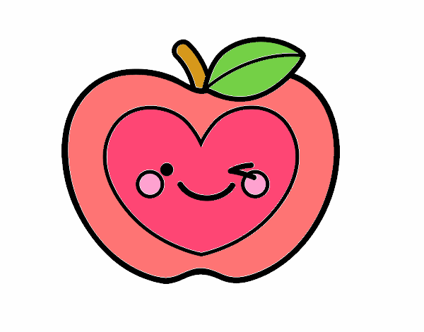 Manzana corazón