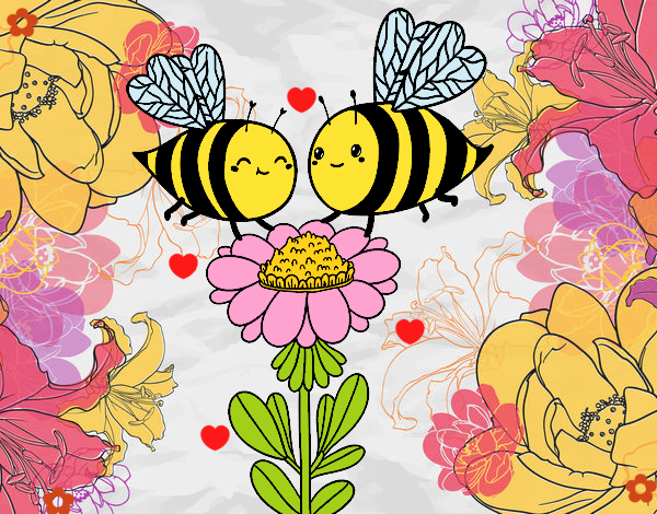 Pareja de abejas