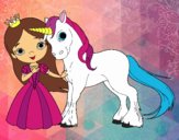 Princesa y unicornio