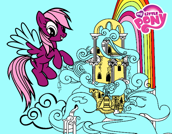 Rainbow Dash en su palacio