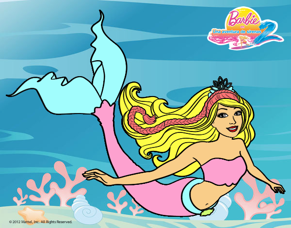 barbie se disfraza de sirena 