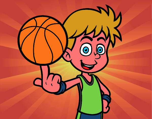 Jugador de baloncesto junior