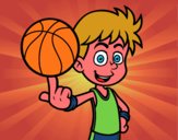 Jugador de baloncesto junior