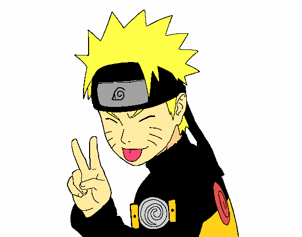 Naruto sacando lengua