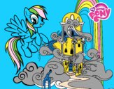 Rainbow Dash en su palacio