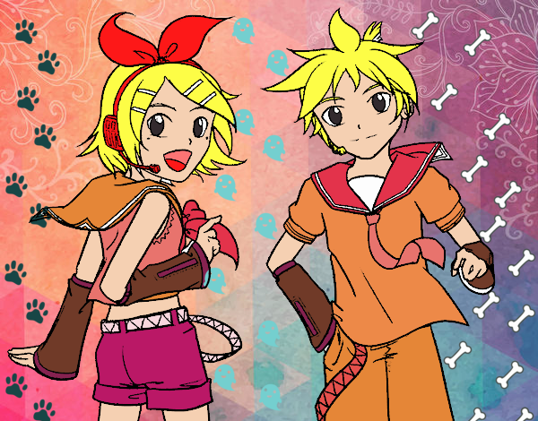 Rin y Len Kagamine Vocaloid