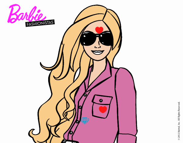 Barbie con gafas de sol