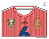 Camiseta del mundial de fútbol 2014 de España