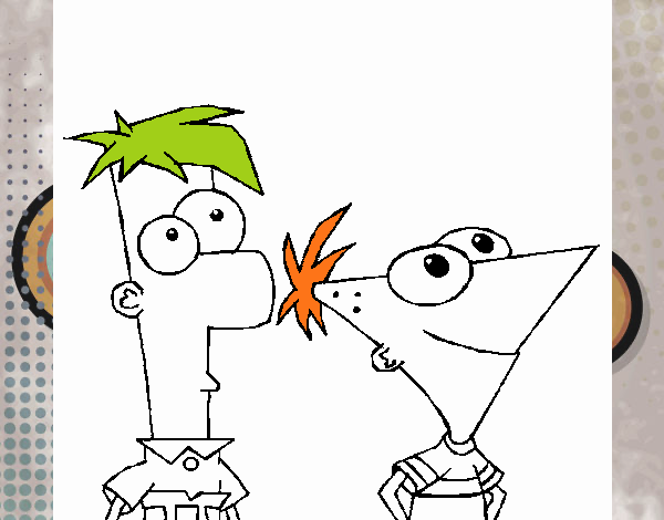 Dibujo De Phineas Y Ferb Pintado Por En El Día 04 01 21 A