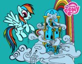 Rainbow Dash en su palacio