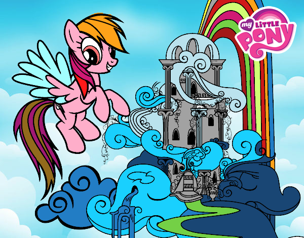 Rainbow Dash en su palacio