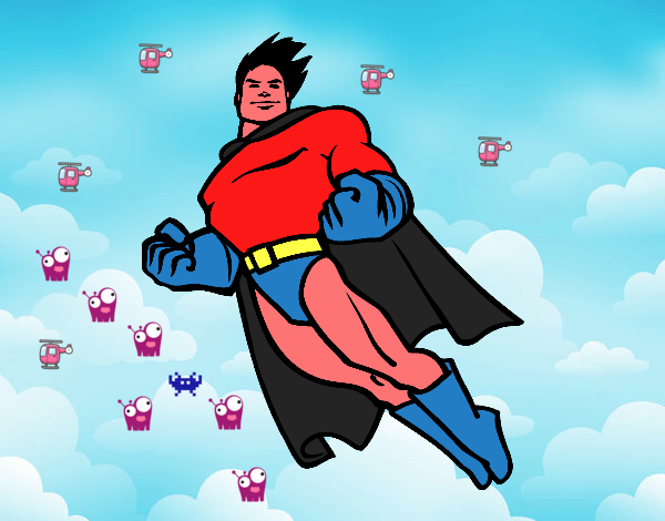 Superman volando