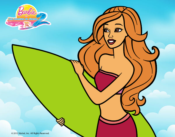 Barbie va a surfear