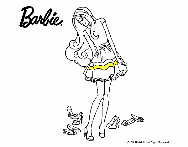 Barbie y su colección de zapatos