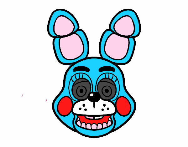 Cara de Toy Bonnie de Five Nights at Freddy's