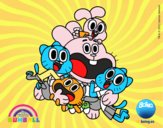 Gumball y amigos contentos