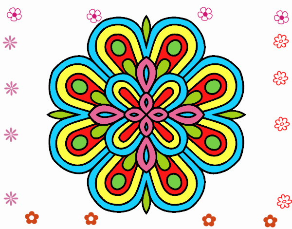 Dibujo de Mandala arte visual pintado por en  el día 13-01-21 a  las 22:16:38. Imprime, pinta o colorea tus propios dibujos!