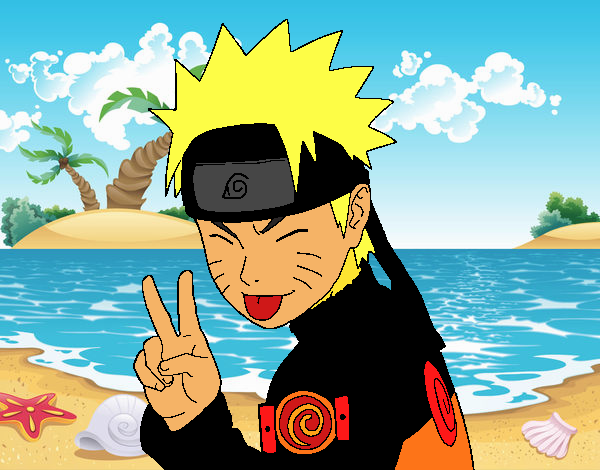 Naruto sacando lengua