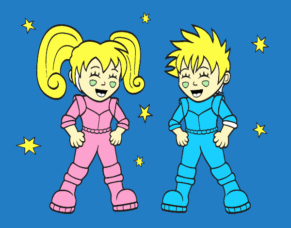 Niños astronautas