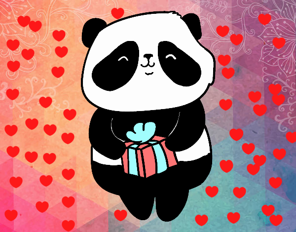 Panda con regalo