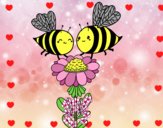 Pareja de abejas