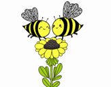 Pareja de abejas