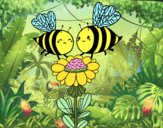 Pareja de abejas